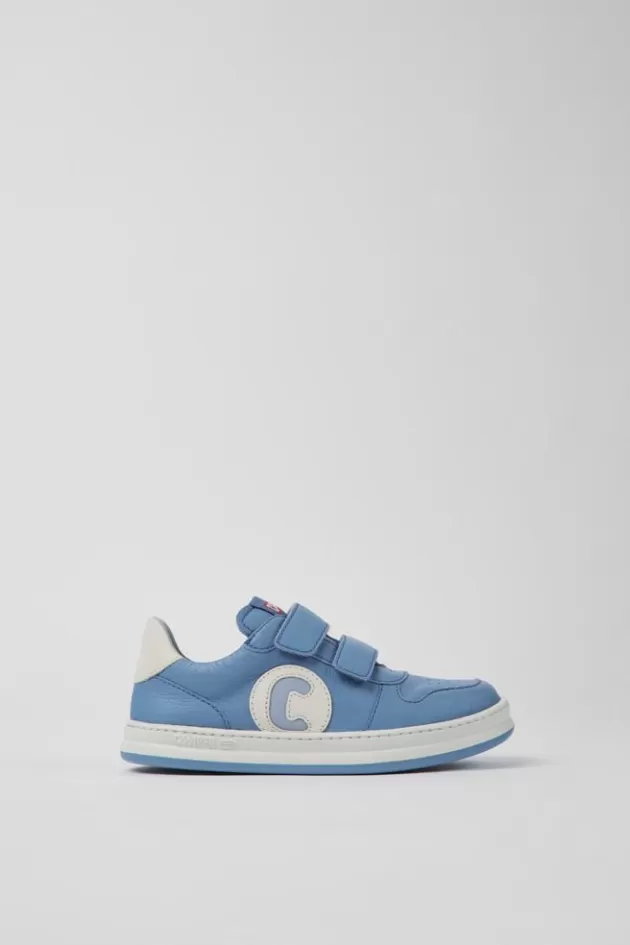 Camper Blue Leather Sneakers For Kids*Kids Sneakers