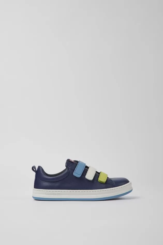 Camper Blue Leather Sneakers For Kids*Kids Sneakers