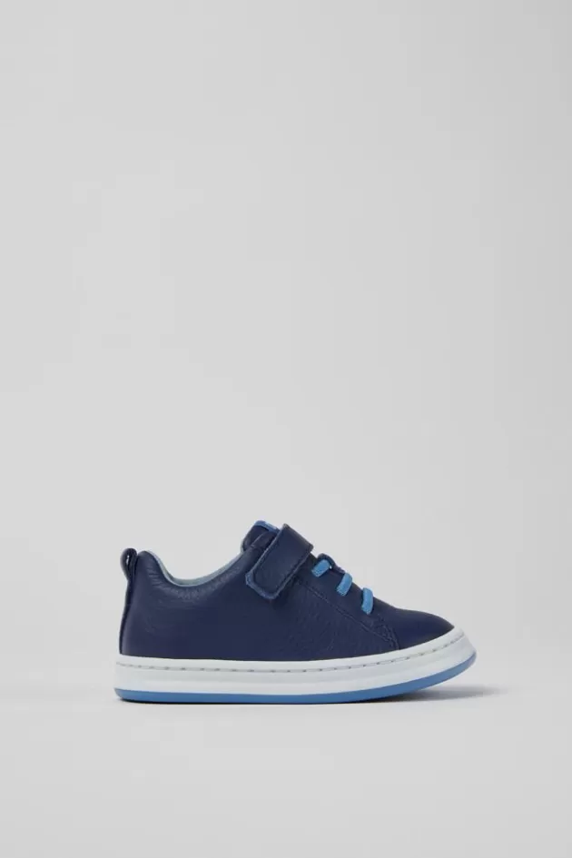 Camper Blue Leather Sneakers For Kids*Kids Sneakers