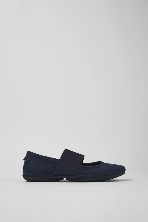 Camper Blue Nubuck Mary Jane For Women*Women Ballerinas