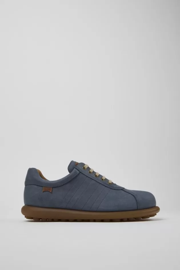 Camper Blue Nubuck Oxford Sneaker For Men*Men Casual Shoes