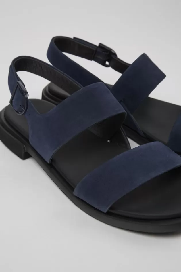 Camper Blue Nubuck Sandal For Women*Women Sandals