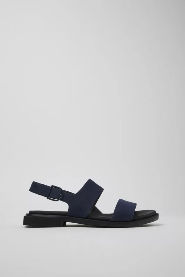 Camper Blue Nubuck Sandal For Women*Women Sandals