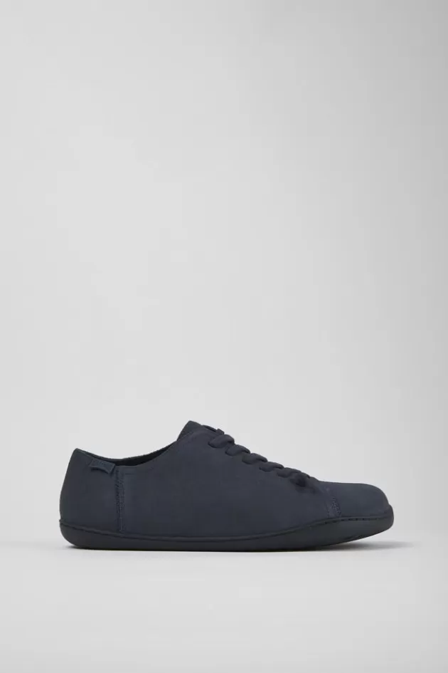 Camper Blue Nubuck Shoes For Men*Men Casual Shoes