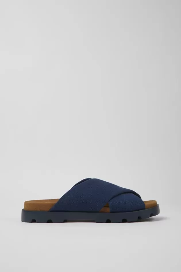 Camper Blue Recycled Cotton Sandals For Men*Men Sandals