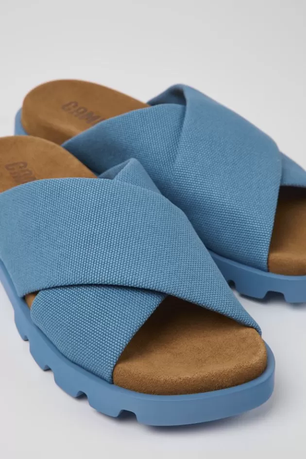 Camper Blue Recycled Cotton Sandals For Women*Women Sandals