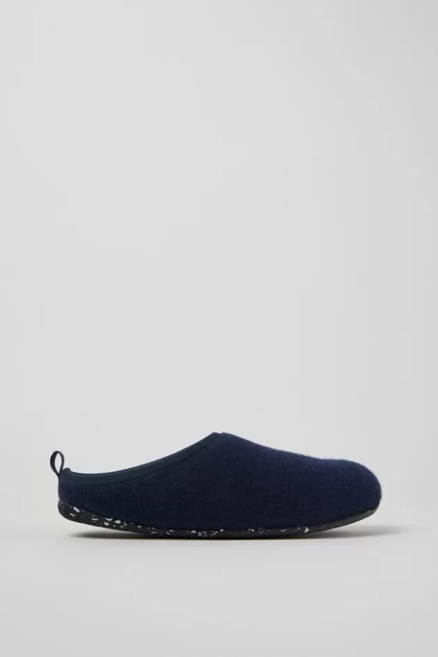 Camper Blue Slippers For Men*Men Non Leather Shoes