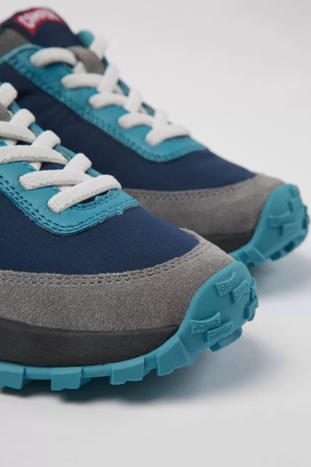 Camper Blue Textile And Leather Sneakers For Kids*Kids Sneakers