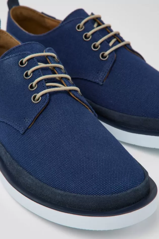 Camper Blue Textile And Nubuck Shoes For Men*Men Casual Shoes