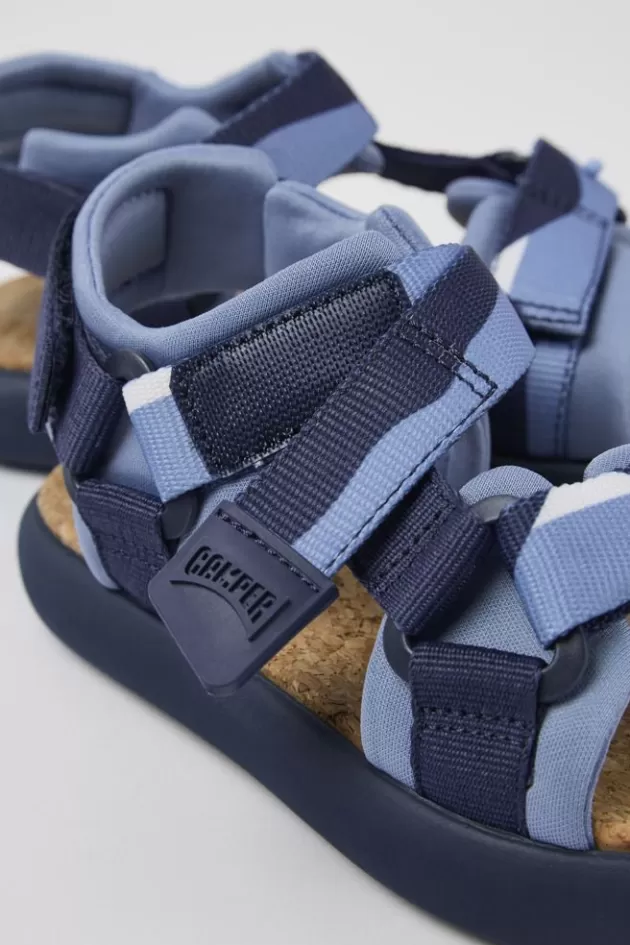 Camper Blue Textile Sandal*Kids Sandals