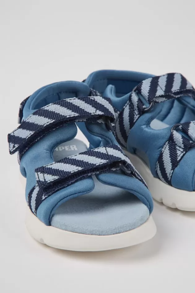 Camper Blue Textile Sandals For Kids*Kids Sandals