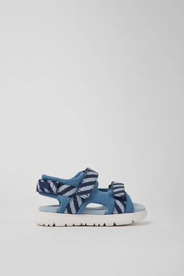 Camper Blue Textile Sandals For Kids*Kids Sandals