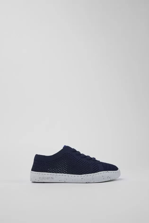 Camper Blue Textile Slip-On*Kids Sneakers