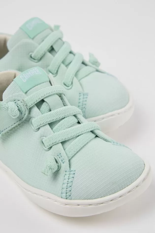 Camper Blue Textile/Leather Basket*Kids Sneakers