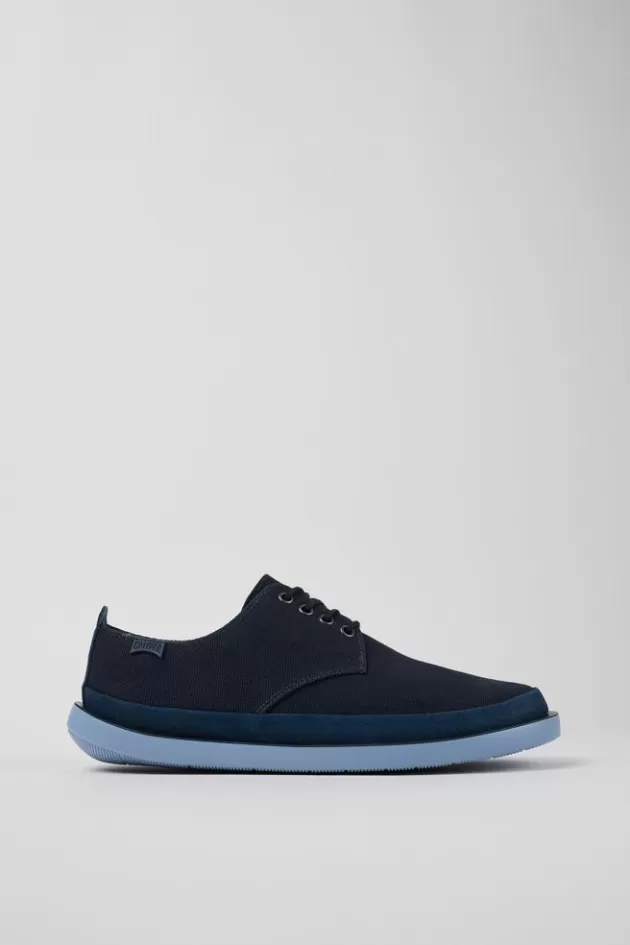 Camper Blue Textile/Nubuck Blucher For Men*Men Formal Shoes