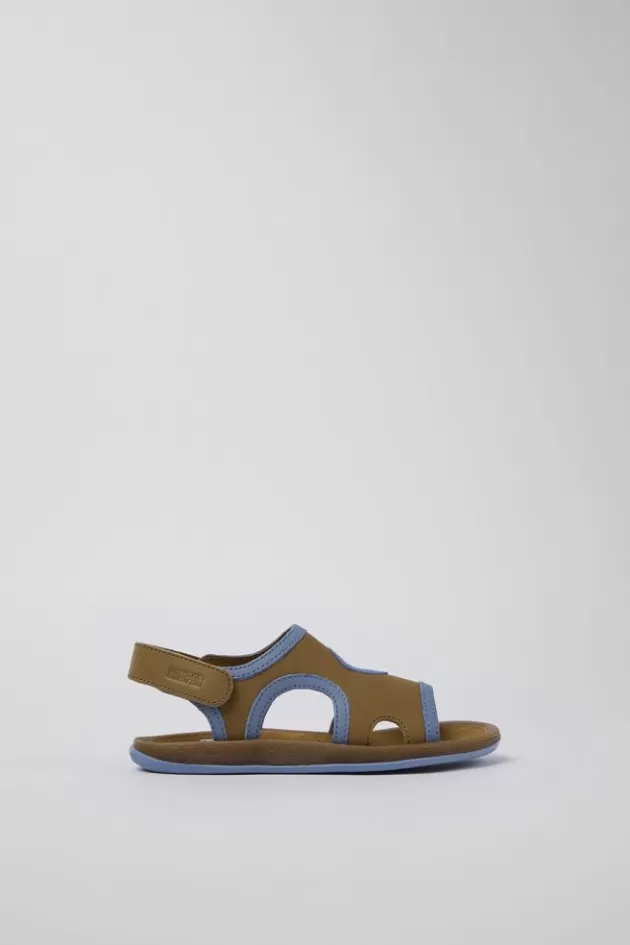 Camper Brown Leather 2-Strap Sandal*Kids Sandals