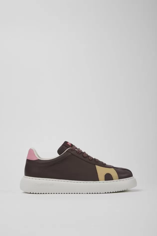 Camper Brown Leather And Nubuck Sneakers For Women*Women Sneakers