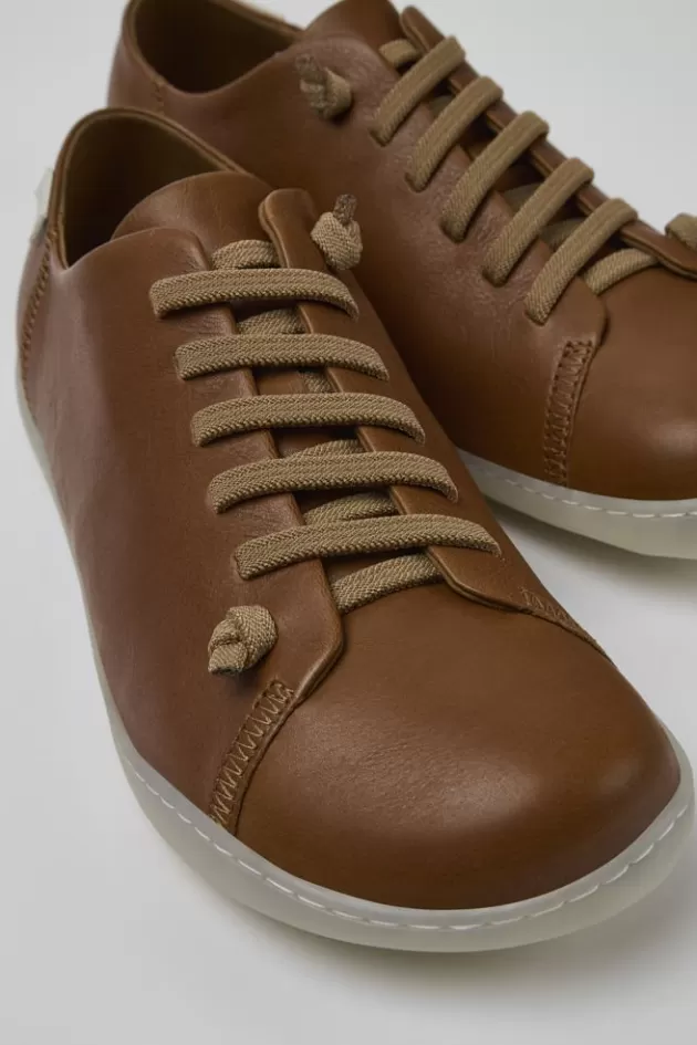 Camper Brown Leather Basket For Men*Men Casual Shoes