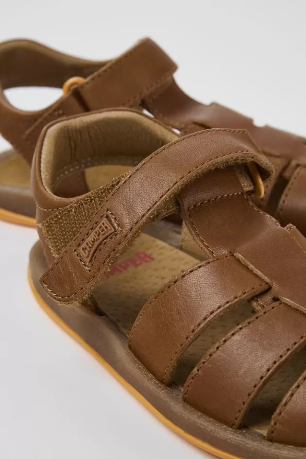 Camper Brown Leather Sandal*Kids Sandals