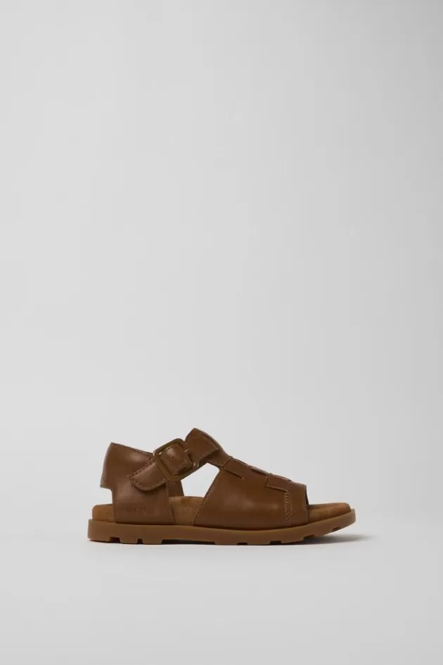 Camper Brown Leather Sandal*Kids Sandals