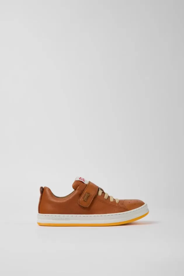 Camper Brown Leather Sneakers For Kids*Kids Sneakers