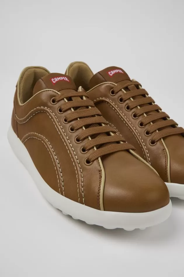 Camper Brown Leather Sneakers For Men*Men Sneakers