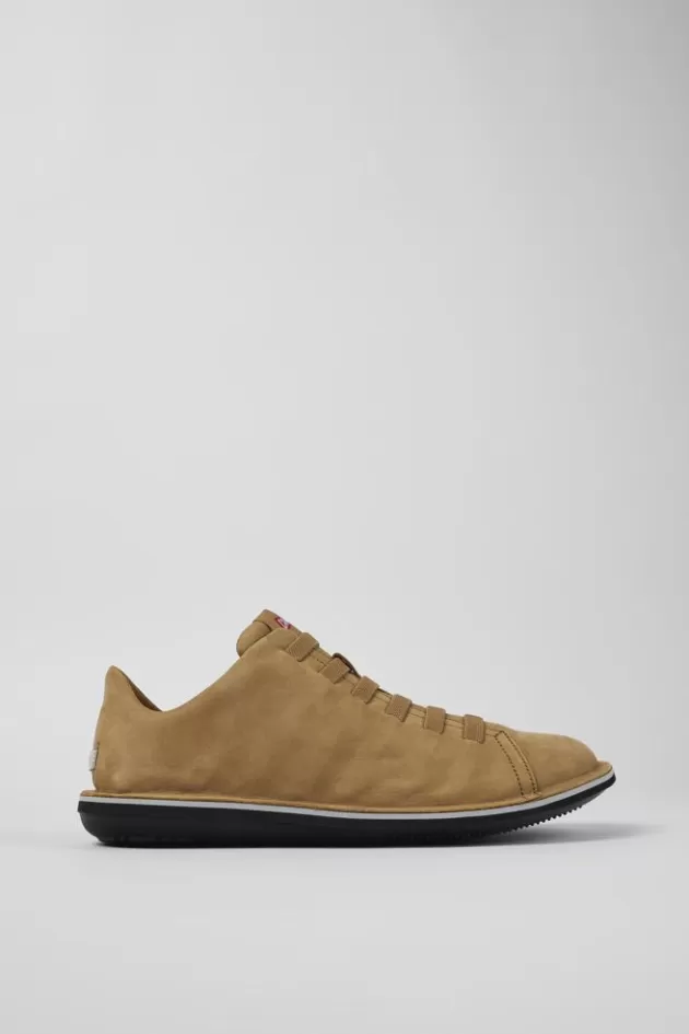 Camper Brown Nubuck Low Sneaker For Men*Men Casual Shoes