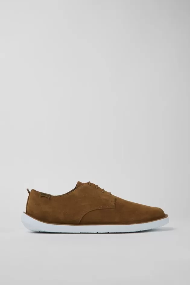 Camper Brown Nubuck Shoes For Men*Men Casual Shoes