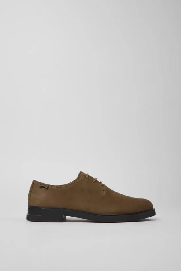 Camper Brown Nubuck Shoes For Women*Women Formal Shoes