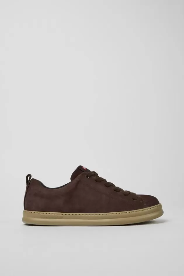 Camper Brown Nubuck Sneakers For Men*Men Sneakers