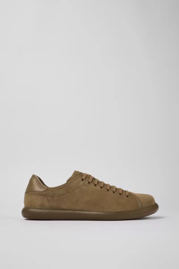 Camper Brown Nubuck/Leather Sneaker For Men*Men Sneakers