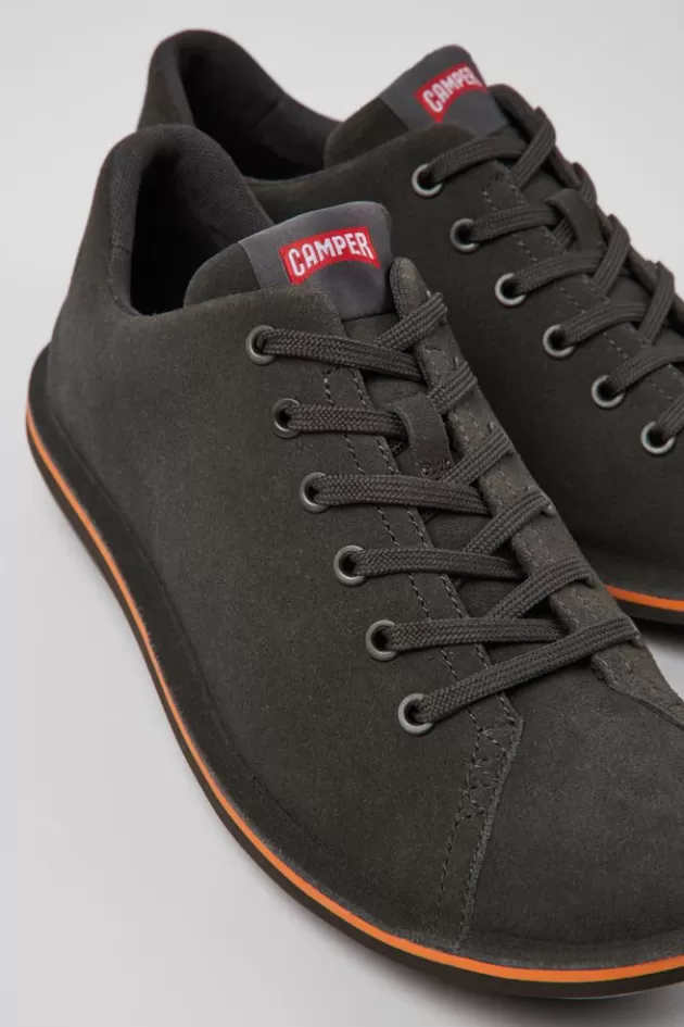 Camper Dark Gray Nubuck Shoes For Men*Men Casual Shoes