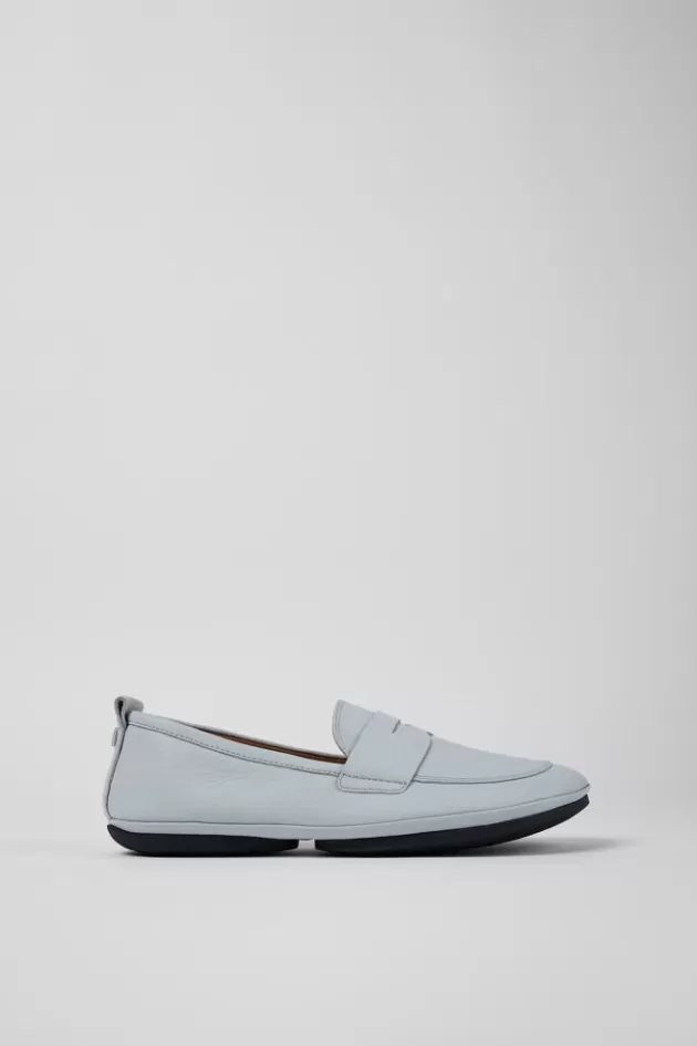 Camper Gray Leather Loafer For Women*Women Ballerinas