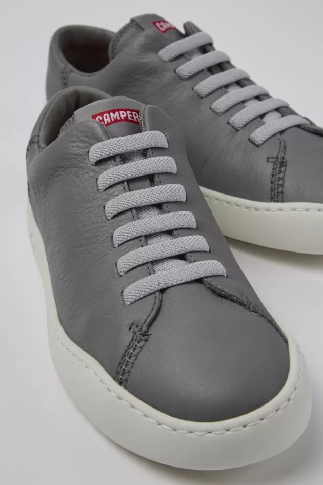 Camper Gray Leather Sneaker For Women*Women Sneakers