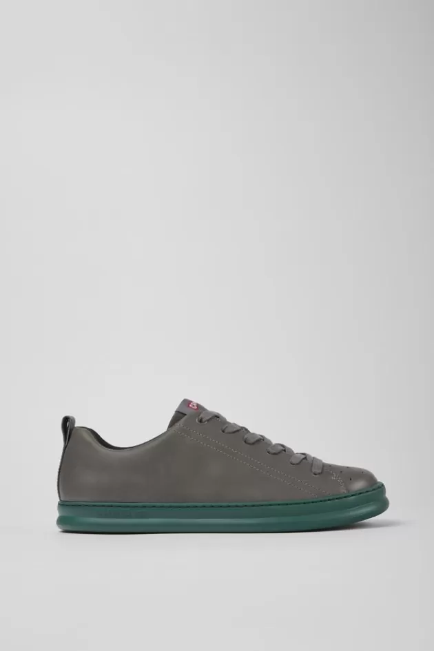 Camper Gray Leather Sneakers For Men*Men Sneakers