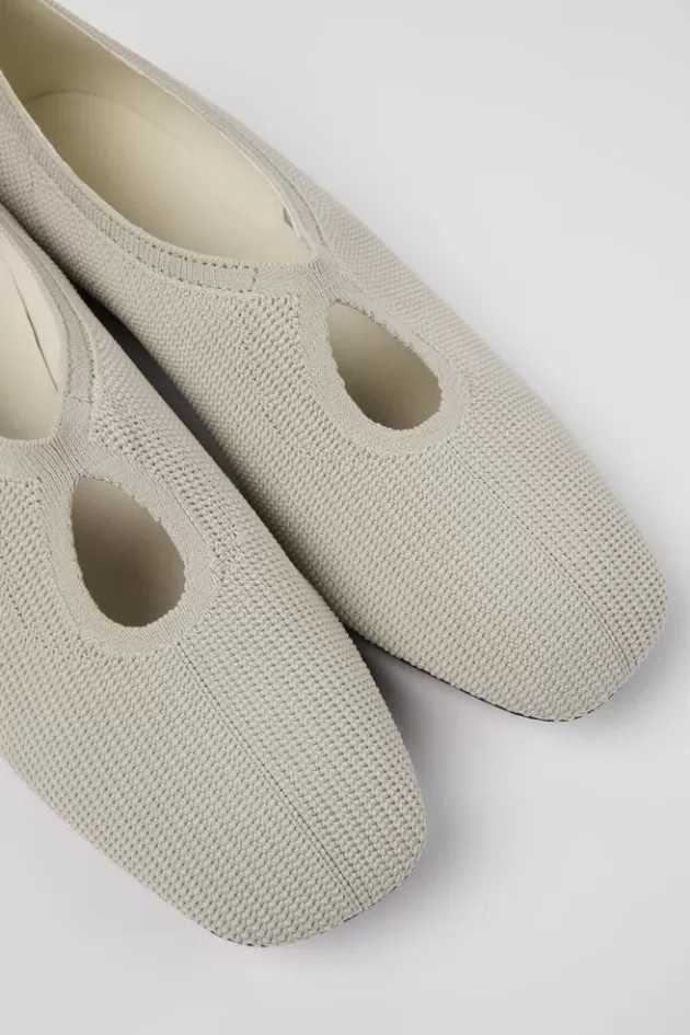 Camper Gray One-Piece Knit Ballerinas For Women*Women Ballerinas