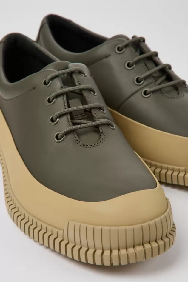 Camper Green And Beige Shoes For Men*Men Formal Shoes