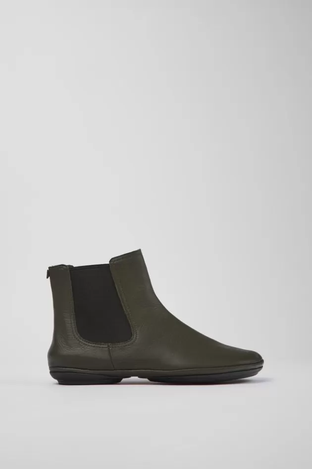 Camper Green Leather Ankle Boots*Women Ankle Boots