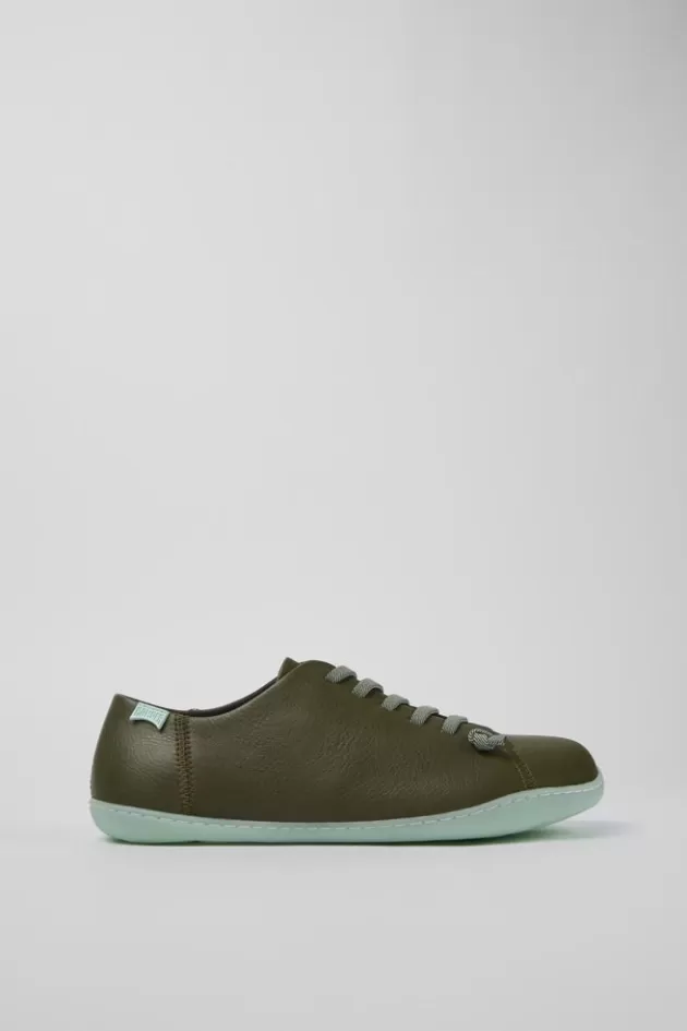 Camper Green Leather Basket For Men*Men Casual Shoes