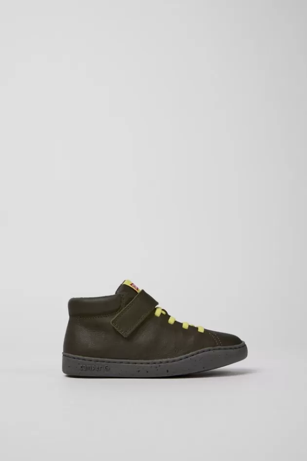 Camper Green Leather Boots*Kids Sneakers