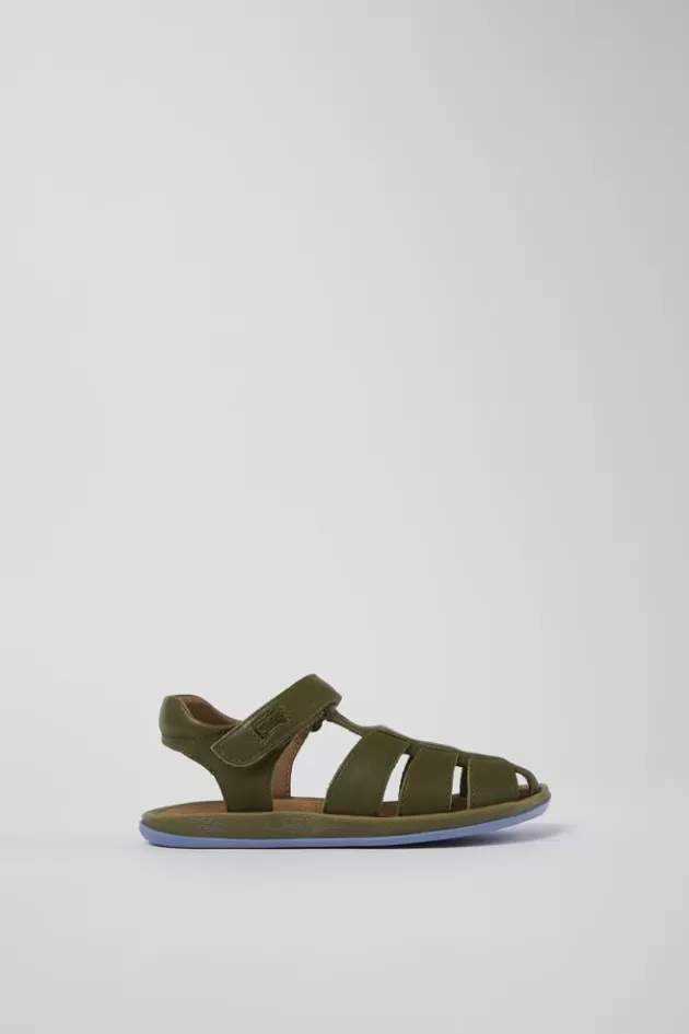 Camper Green Leather Sandal*Kids Sandals