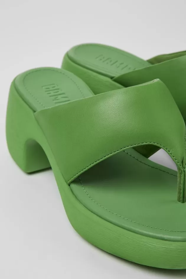 Camper Green Leather Sandal For Women*Women Sandals