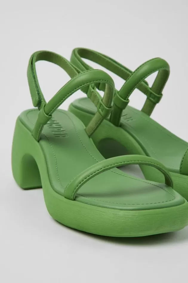 Camper Green Leather Sandal For Women*Women Sandals