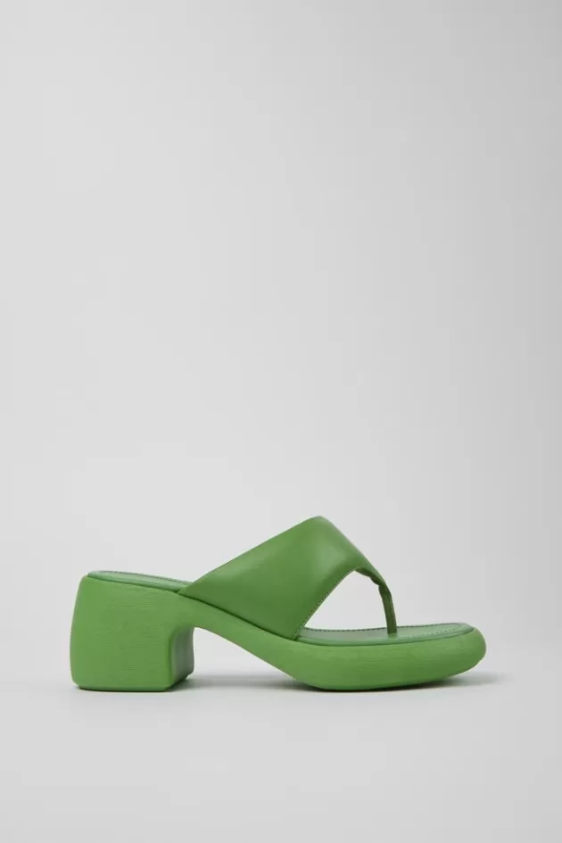 Camper Green Leather Sandal For Women*Women Sandals