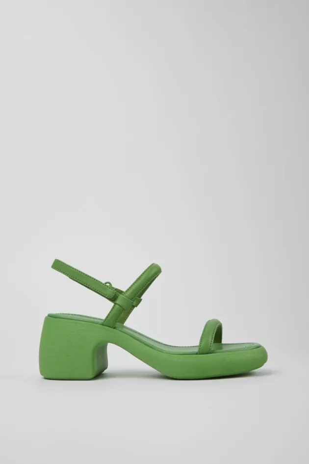 Camper Green Leather Sandal For Women*Women Sandals