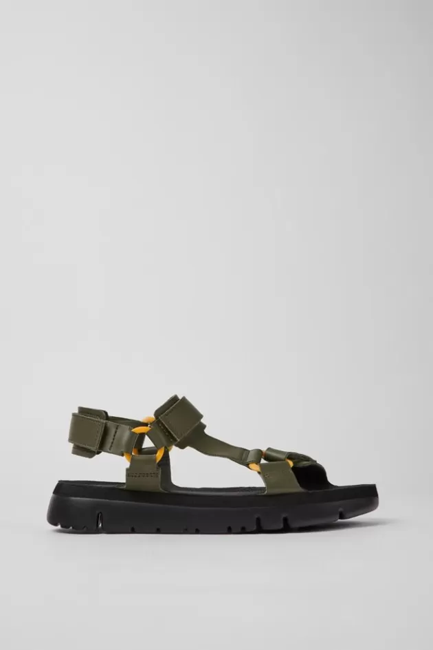 Camper Green Leather Sandals For Men*Men Sandals