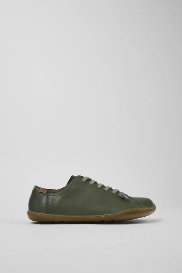 Camper Green Leather Shoes For Women*Women Casual Shoes