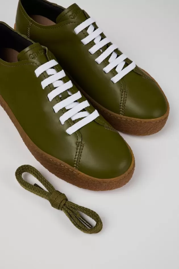 Camper Green Leather Sneaker For Men*Men Sneakers