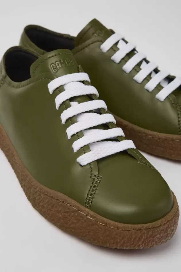 Camper Green Leather Sneaker For Women*Women Sneakers