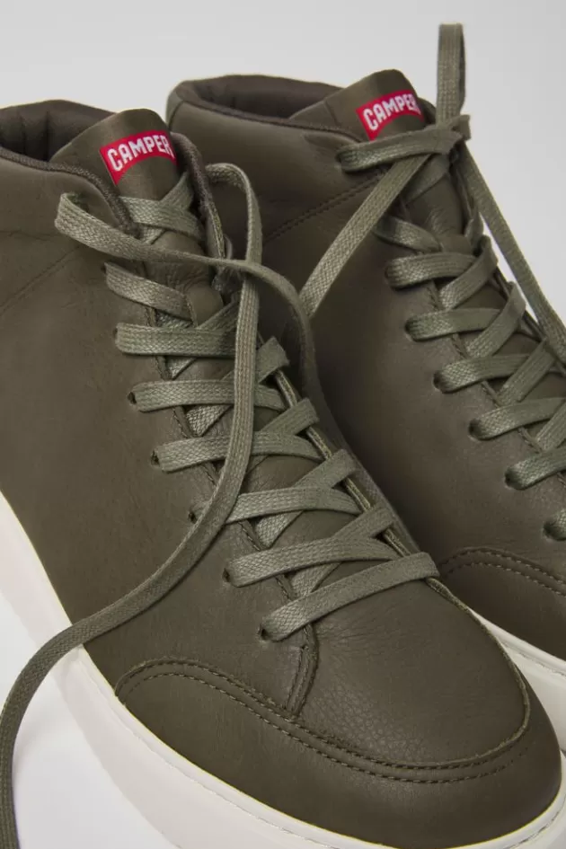 Camper Green Leather Sneakers For Men*Men Sneakers